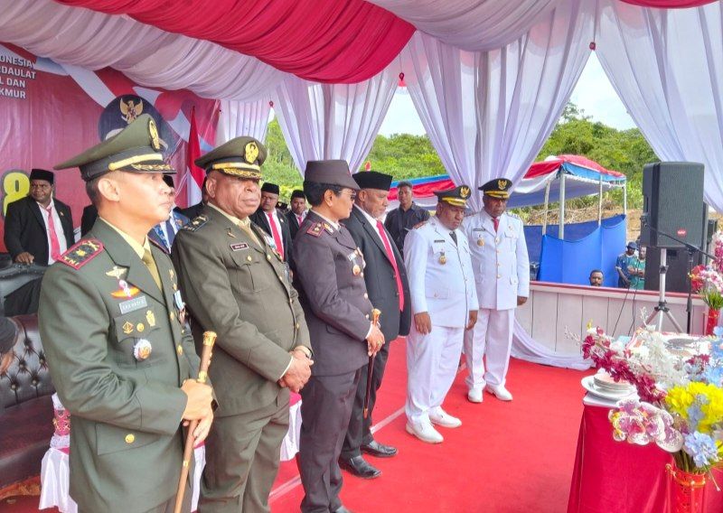 HUT ke-81 RI di Burmeso, Bupati Robby: Bersatu untuk Mamberamo Raya Sejahtera